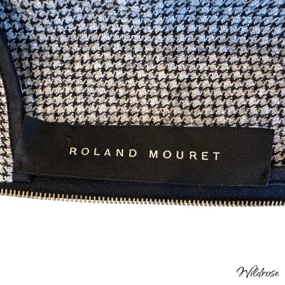 ✨ Roland Mouret Virgin Wool Houndstooth Sheath Dress – Size 8 ✨ - Picture 14 of 17